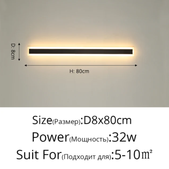 New Outdoor Waterproof Modern LED Wall Lights