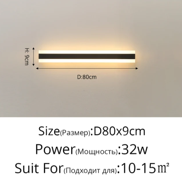 New Outdoor Waterproof Modern LED Wall Lights