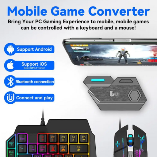 Mobile Game Converter Gaming Keyboard Mouse Combo