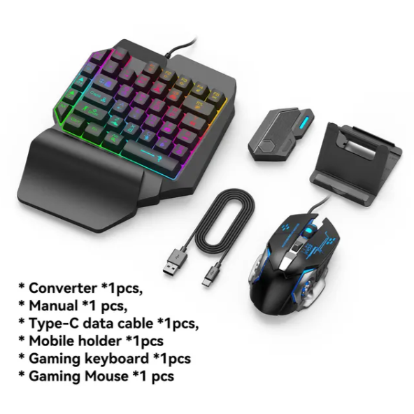 Mobile Game Converter Gaming Keyboard Mouse Combo