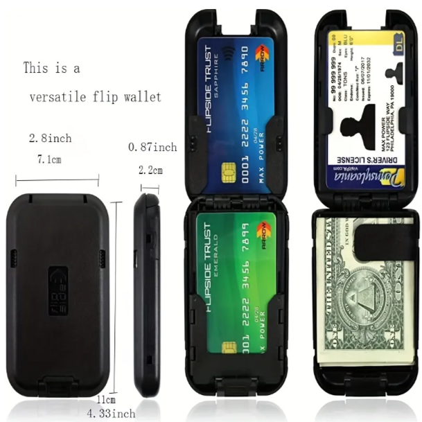 Metal Wallet with RFID Block