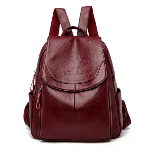 10 Color Women Soft Leather Backpacks