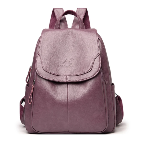 10 Color Women Soft Leather Backpacks