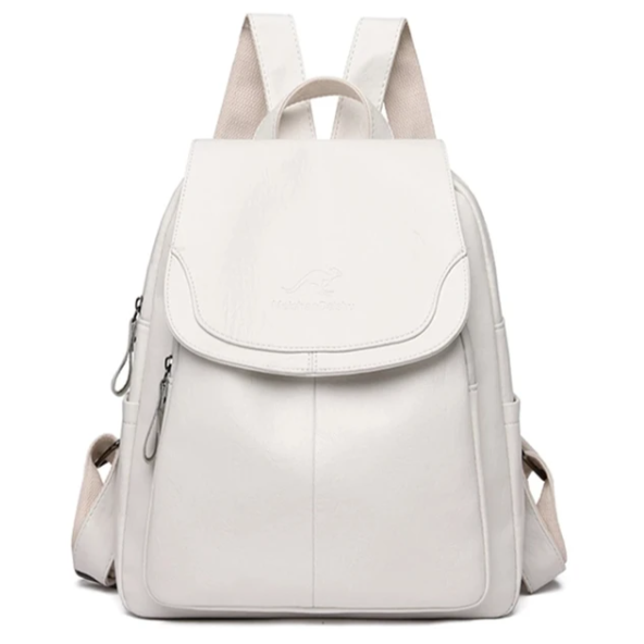 10 Color Women Soft Leather Backpacks