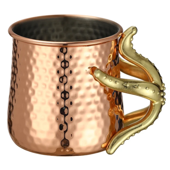 Hammered Copper Plated Stainless Steel Copper Mug