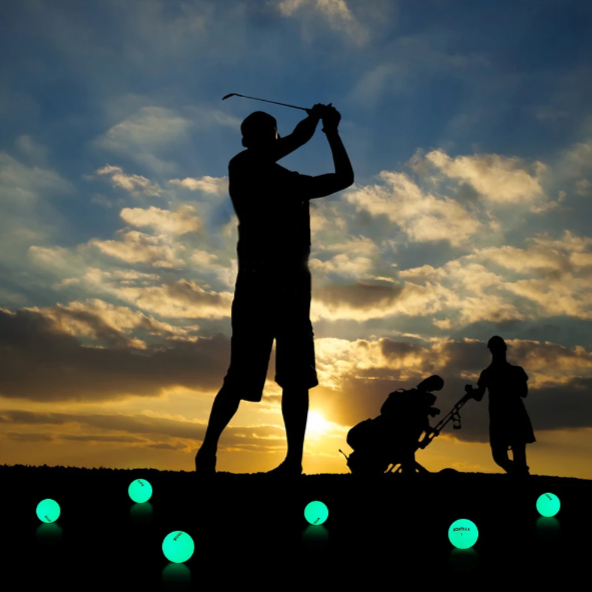 Fluorescent Luminous Night Light LED Golf Balls