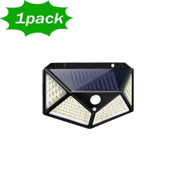 100 LED Solar Power Wall Light with Motion Sensor