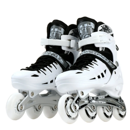 Adjustable Roller Skates Shoes with 4 Flashing Wheels