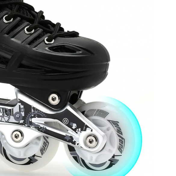 Adjustable Roller Skates Shoes with 4 Flashing Wheels