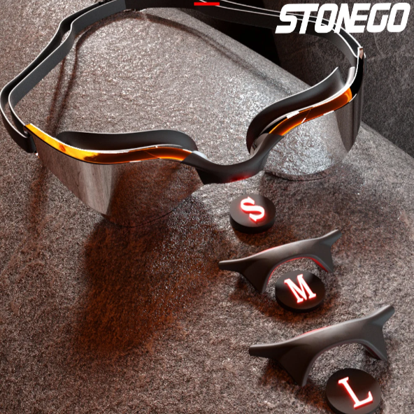 Professional Anti-Fog Swim Goggles with HD Wide-Angle Lens