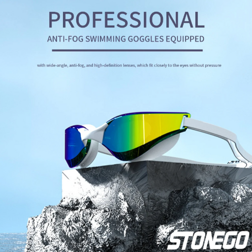 Professional Anti-Fog Swim Goggles with HD Wide-Angle Lens