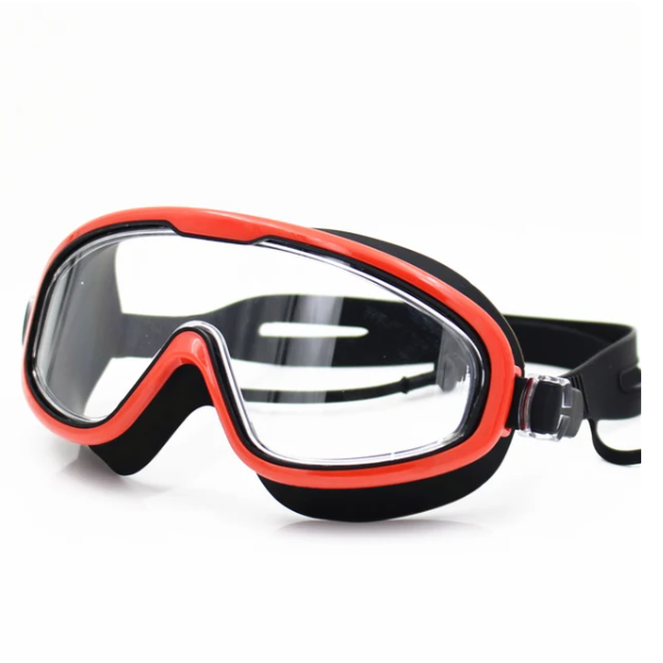 Big Frame Professional Swimming Waterproof Soft Silicone Glasses