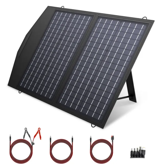 ALL POWERS Foldable Solar Panel 60W Solar Charger with MC-4 Output