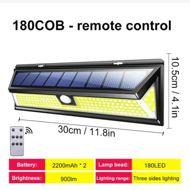 4400mAh 90/118/180 LED Powerful Solar Light