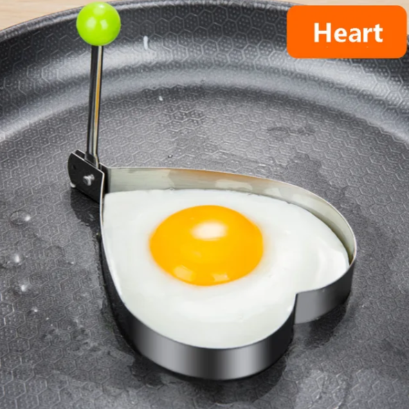 Stainless Steel 5 Style Fried Egg Pancake Shaper Omelette Mold