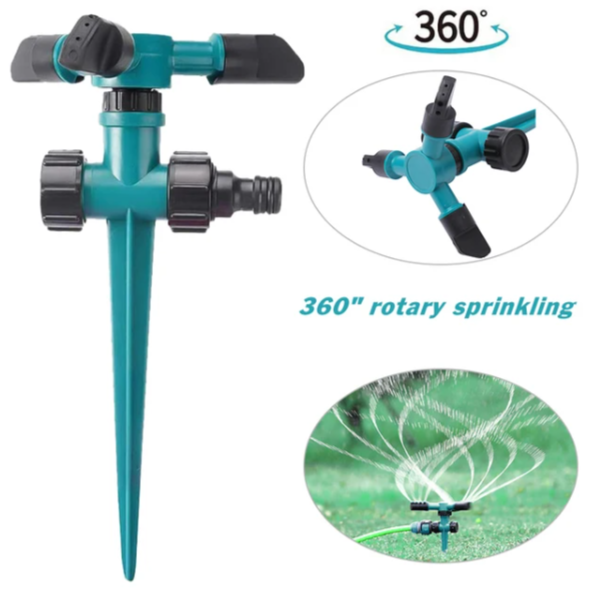 360 Degree Three Arm Rotating Garden Sprinkle