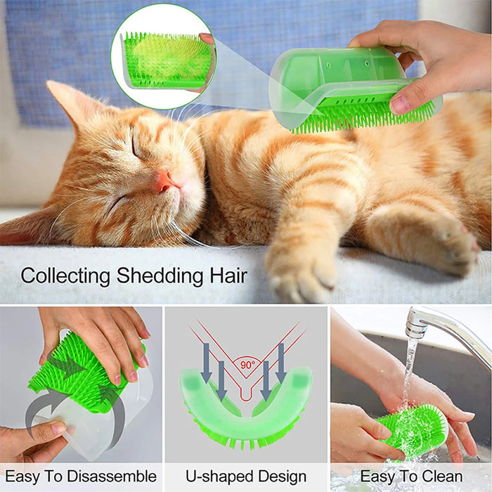 Massager and Grooming Brush for Cats and Dogs