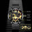 Top Brand Luxury Men's Watch with Gold Stainless Steel Mesh Belt