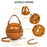 Women Shoulder Bag PU Leather Chain Basketball Bag