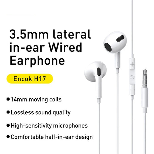 Baseus H17 3.5mm Wired Earphone