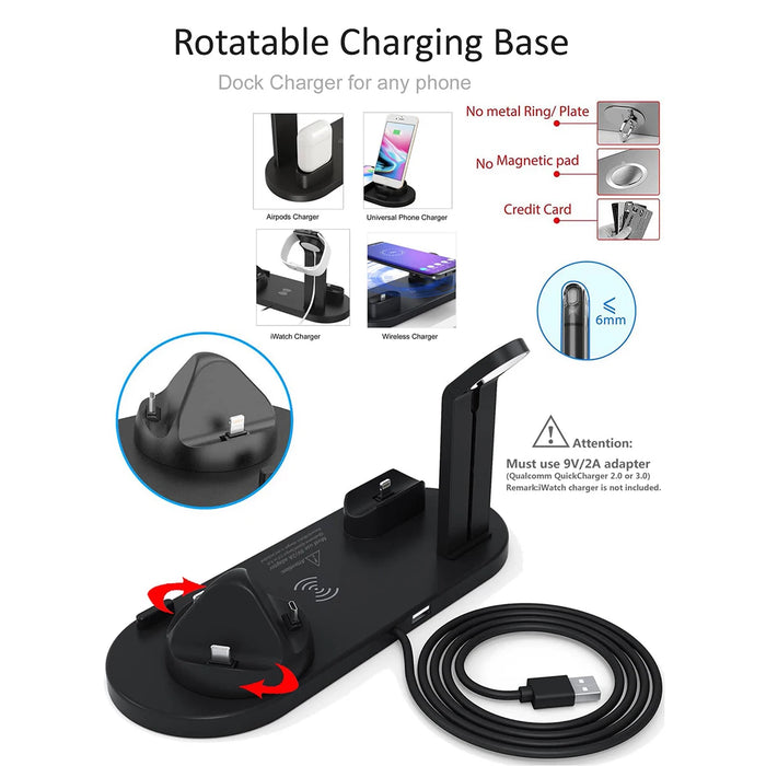 5-In-1 Wireless Charger Stand Pad