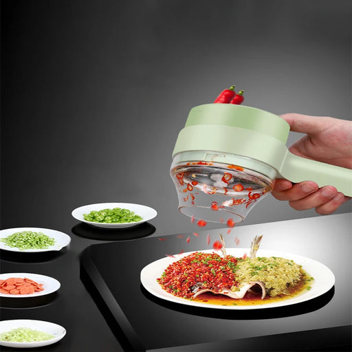 4-in-1 Electric Vegetable Cutter Set