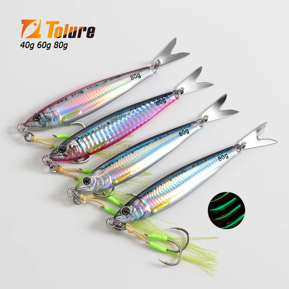 TOLU 2024 NEW 3D Printed Fast Sinking Metal Jig Lure