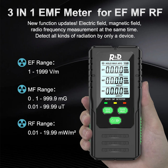 R&D RD630 Electromagnetic Field Radiation Detector