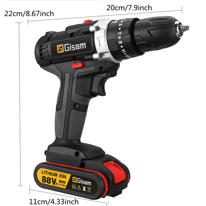 25+3 Torque Cordless Drill Electric Screwdriver