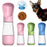 Dog Water Bottle Portable 2 in 1 Food Dispenser