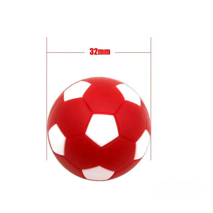 6 pcs 32mm Black White Soccer Balls for Mini Table Football