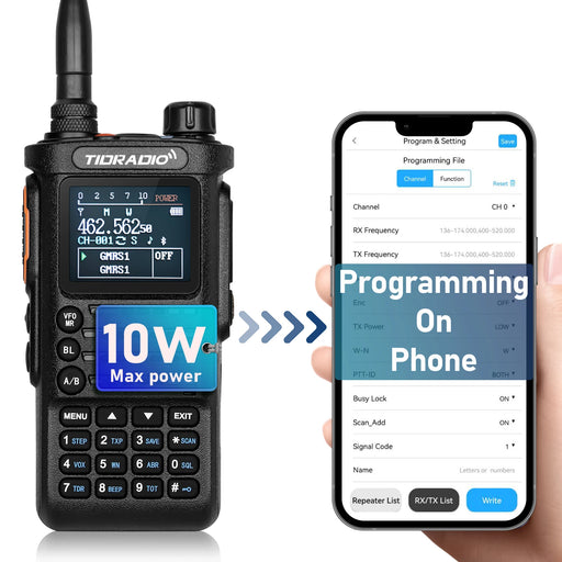 TIDRADIO 2nd Gen TD-H8 10W Professional Walkie Talkie