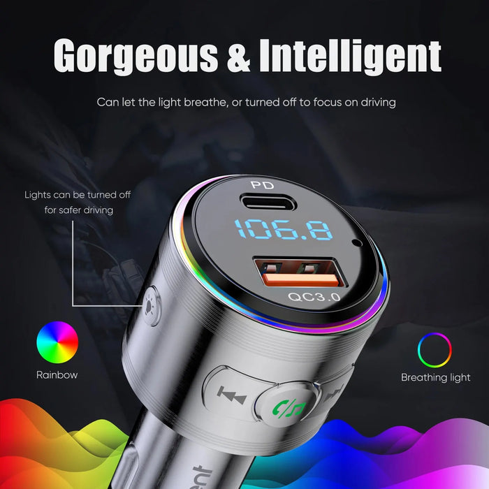 Bluetooth 5.3 FM Transmitter