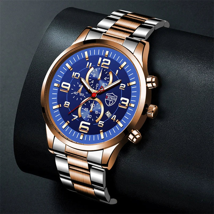 2023 Brand Men's Luxury Stainless Steel Quartz Watch