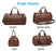 Leather foldable Suit Duffle Bag