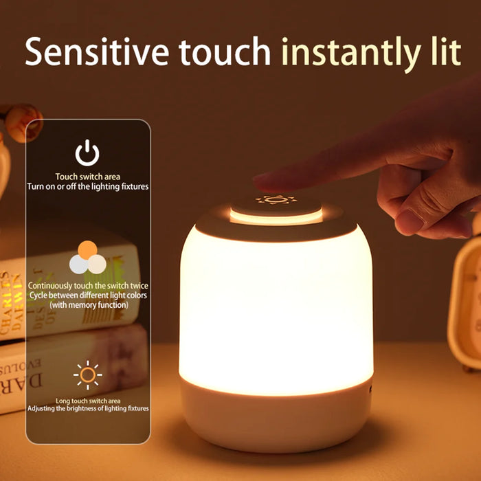 LED Night Light Touch Lamp