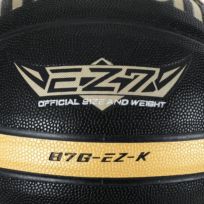 Molten EZ-K Black Gold PU Basketball - Size 7