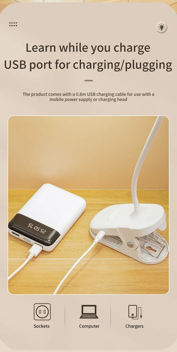 Table Lamp USB Rechargeable Desk Lamp