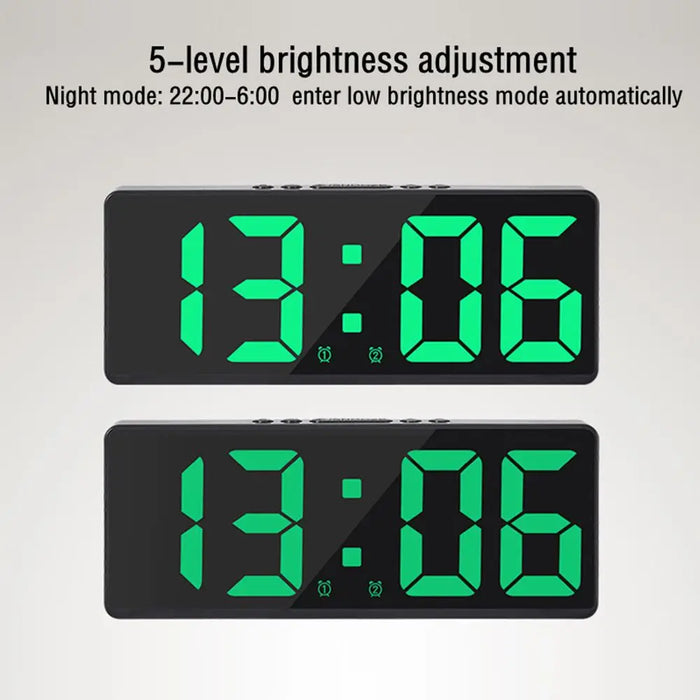 Creative Number Clock with Color Nightlight