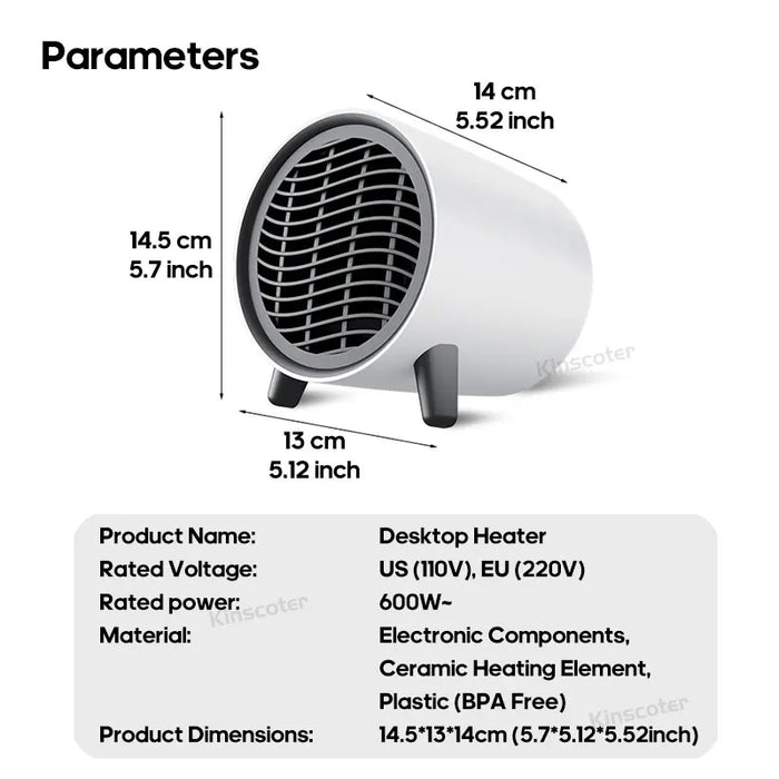 600W Mini Heater