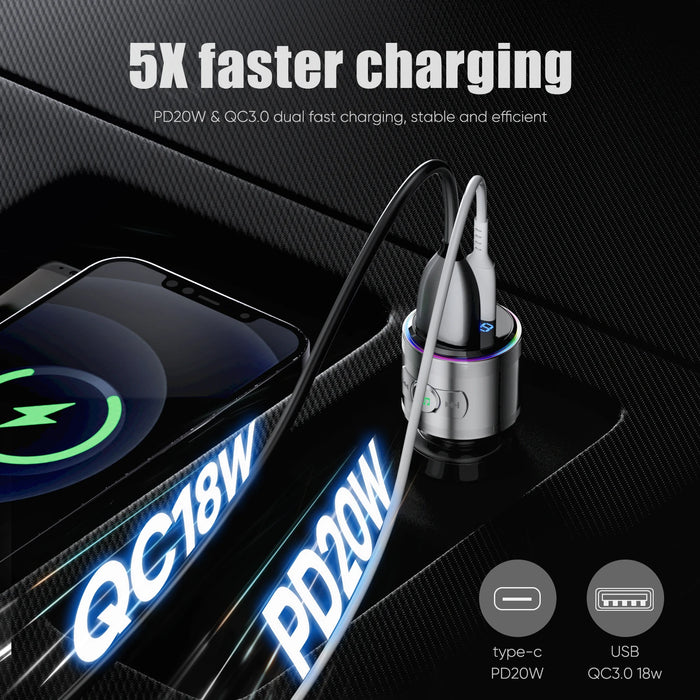 Bluetooth 5.3 FM Transmitter