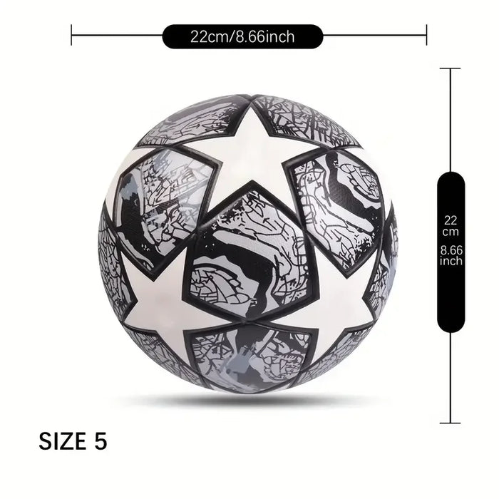 1 pcs Size 5 Soccer Ball - Durable PU Material Football