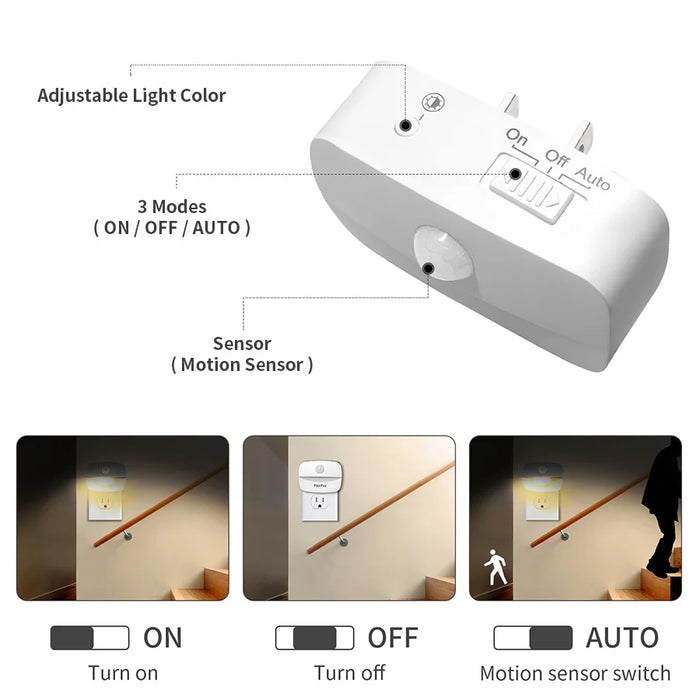 LED Night Light Motion Sensor Lamp