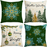 4-Pack Christmas Decorations Pillow Covers