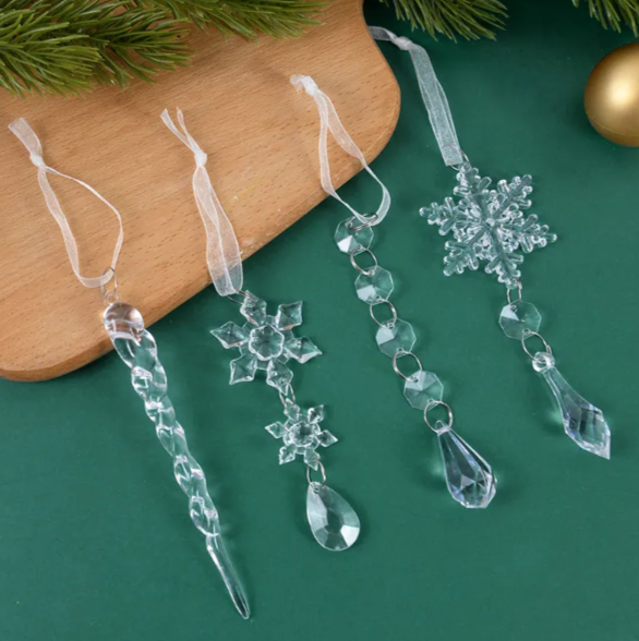 5 pcs Acrylic Snowflake