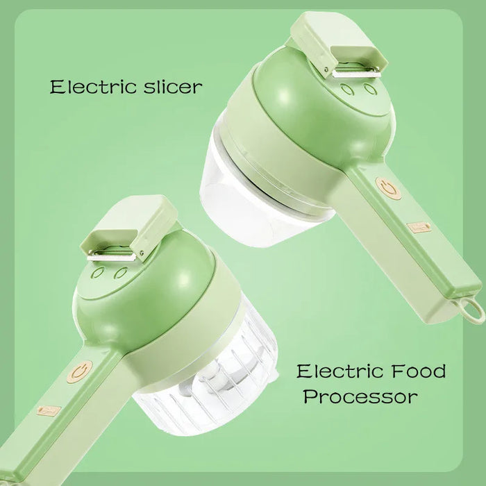 4-in-1 Electric Vegetable Cutter Set