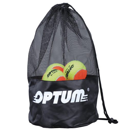 12 pcs OPTUM BT-TOUR Pressure Beach Tennis Balls with Mesh Shoulder Bag