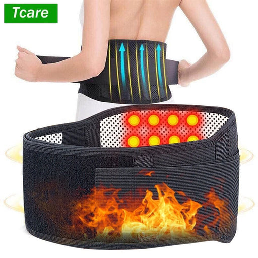 Tcare Adjustable Tourmaline Self-Heating Magnetic Therapy Back Waist Support Belt